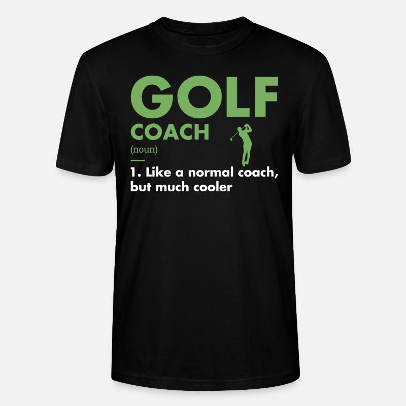 Sport Coach Definition Golf - Stanley/Stella Unisex Bio-T-Shirt CRAFTER - Schwarz