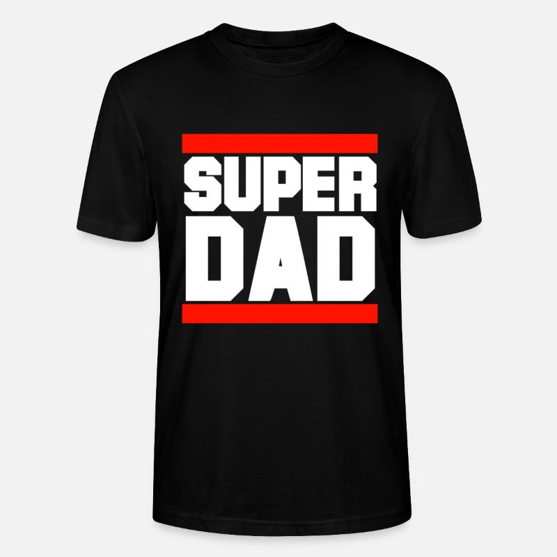 Super Dad - Stanley/Stella Unisex Bio-T-Shirt CRAFTER - Schwarz