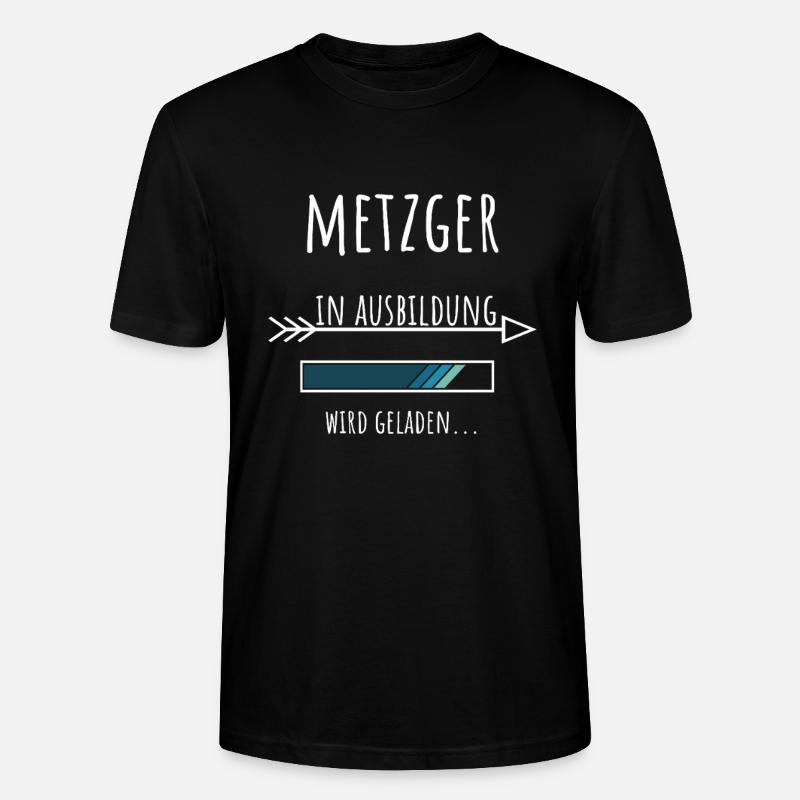 Metzger Ausbildung Beruf Geschenk - Stanley/Stella Unisex Bio-T-Shirt CRAFTER - Schwarz