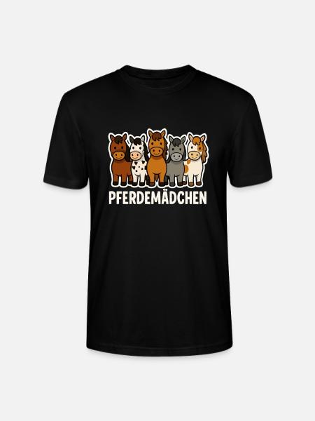 Pferdemädchen – Süßes Pony Design - Stanley/Stella Unisex Bio-T-Shirt CRAFTER - Schwarz