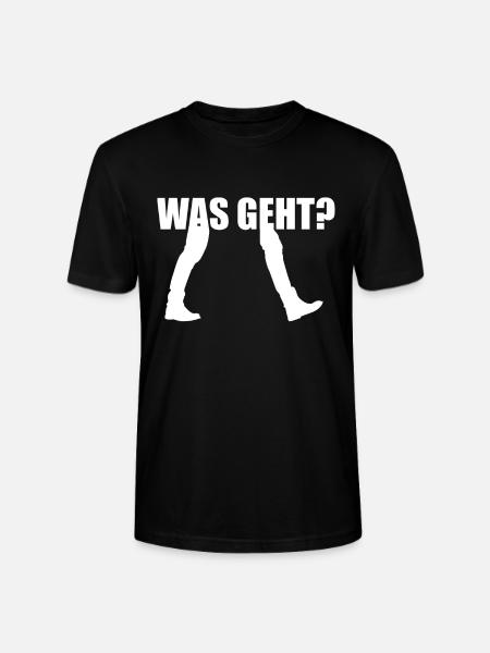 Was Geht Begrüßung - Stanley/Stella Unisex Bio-T-Shirt CRAFTER - Schwarz