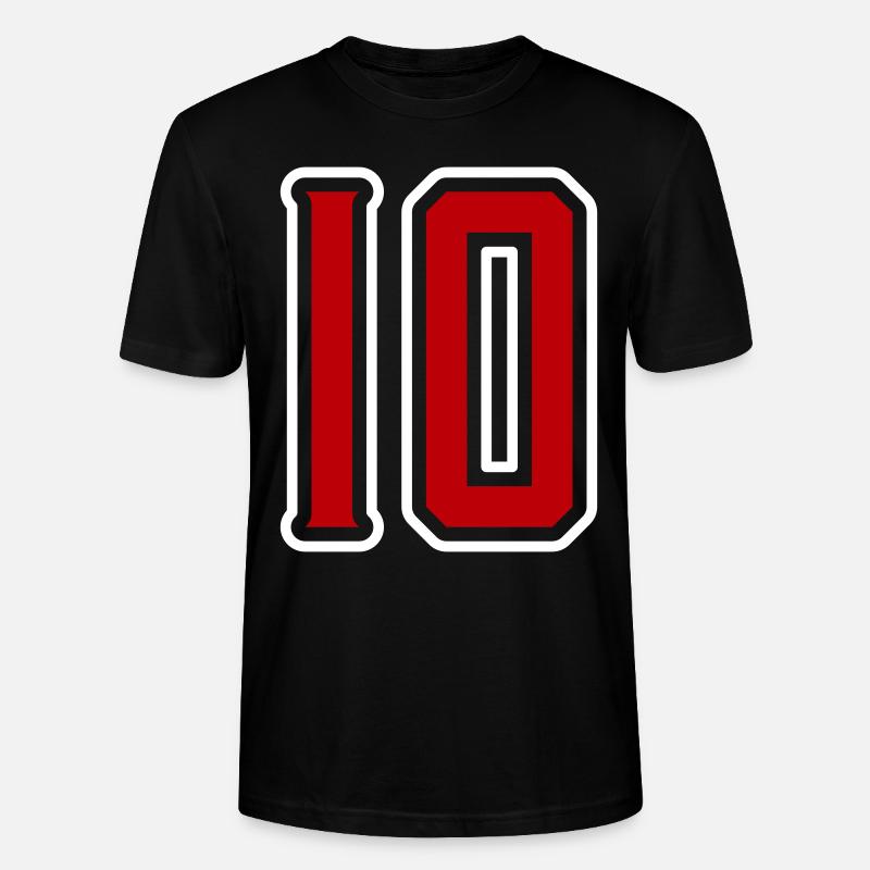 Symbole de 10 chiffres - T-shirt bio CRAFTER Stanley Stella Unisexe - noir