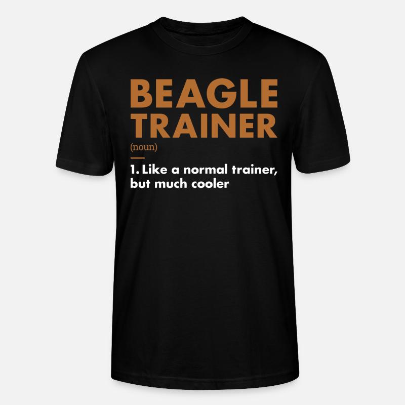 Beagle Trainer Definiton - Stanley/Stella CRAFTER Unisex Organic T-Shirt - black
