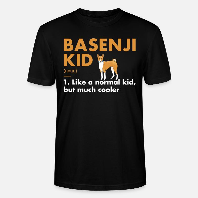 Dog Basenji Kid Definition - Stanley/Stella Unisex Bio-T-Shirt CRAFTER - Schwarz