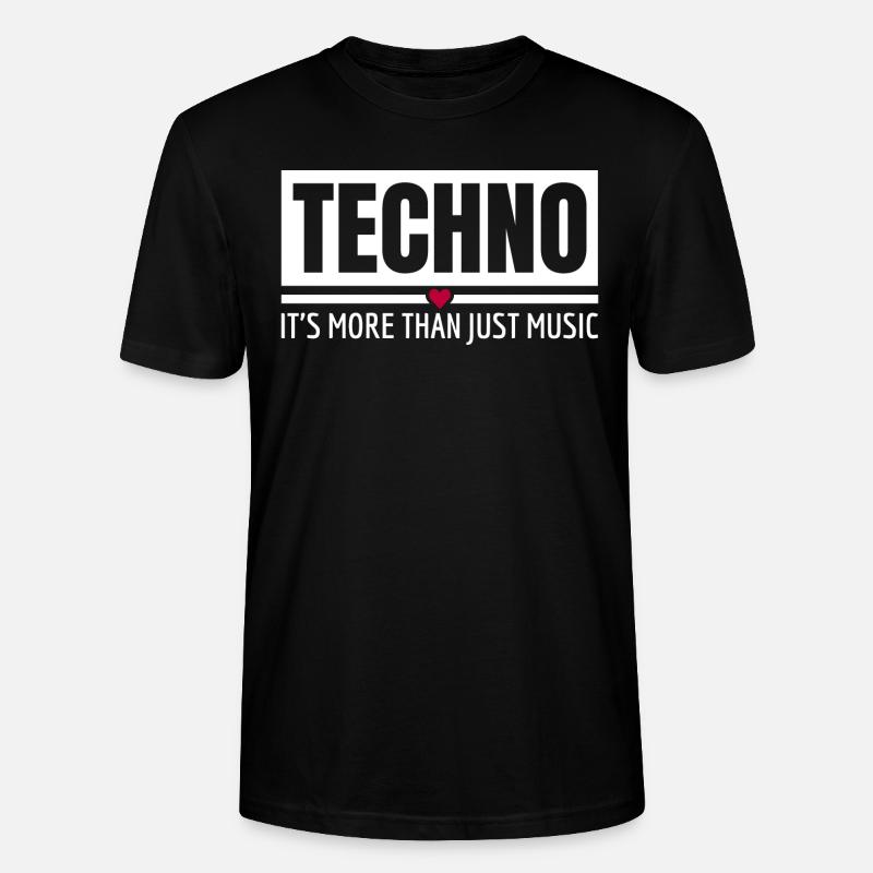 Techno It's More Than Just Music Techno Outfit - Stanley/Stella CRAFTER Unisex Organic T-Shirt - black