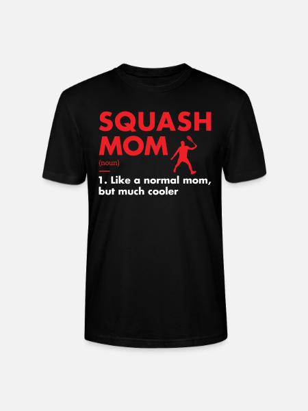 Sport Mom Definition Squash - Stanley/Stella CRAFTER Unisex Organic T-Shirt - black