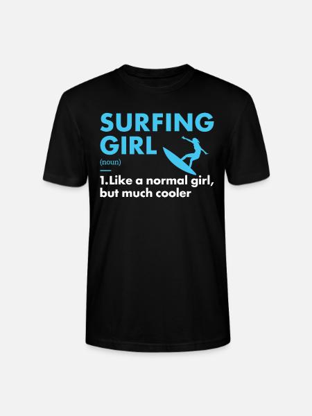 Sport Fille Surf - T-shirt bio CRAFTER Stanley Stella Unisexe - noir
