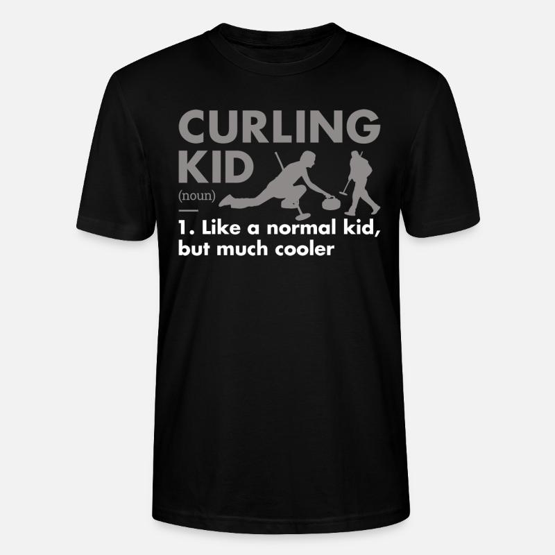 Sport Kid Definition Curling - Stanley/Stella Unisex Bio-T-Shirt CRAFTER - Schwarz