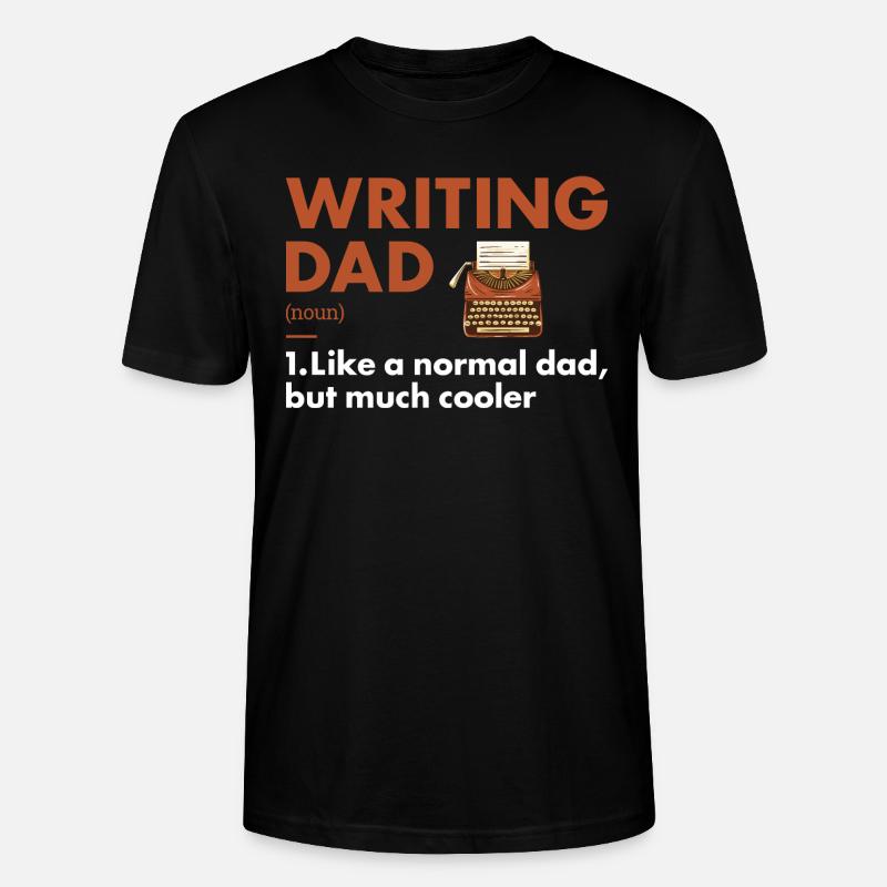 Writer Dad Definition Writing - Stanley/Stella Unisex Bio-T-Shirt CRAFTER - Schwarz
