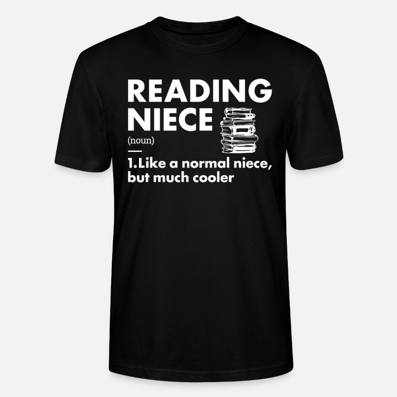 Reader Niece Definition Reading - Stanley/Stella CRAFTER Unisex Organic T-Shirt - black