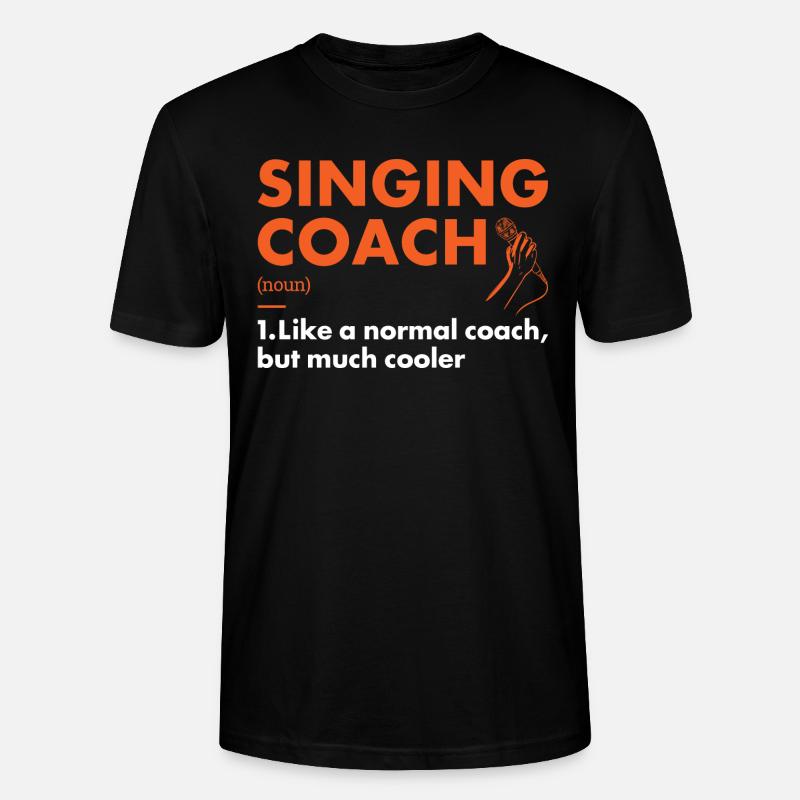 Singer Coach Definition Singing - Stanley/Stella Unisex Bio-T-Shirt CRAFTER - Schwarz