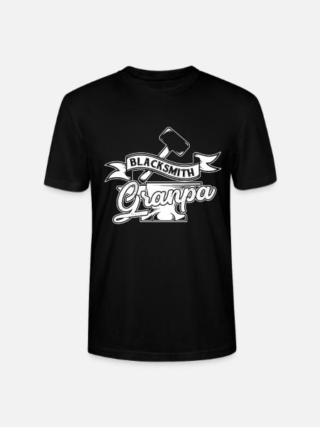 Blacksmith Blacksmith Grandpa - Stanley/Stella CRAFTER Unisex Organic T-Shirt - black