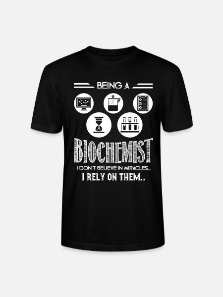 Biochemist Rely On Miracles - Stanley/Stella CRAFTER Unisex Organic T-Shirt - black