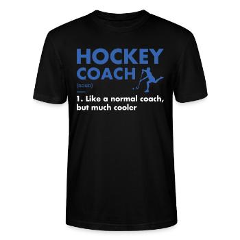 Sport Coach Definition Hockey - Stanley/Stella CRAFTER Unisex Organic T-Shirt - black - Front - Alina (178cm) & Michal (187cm)