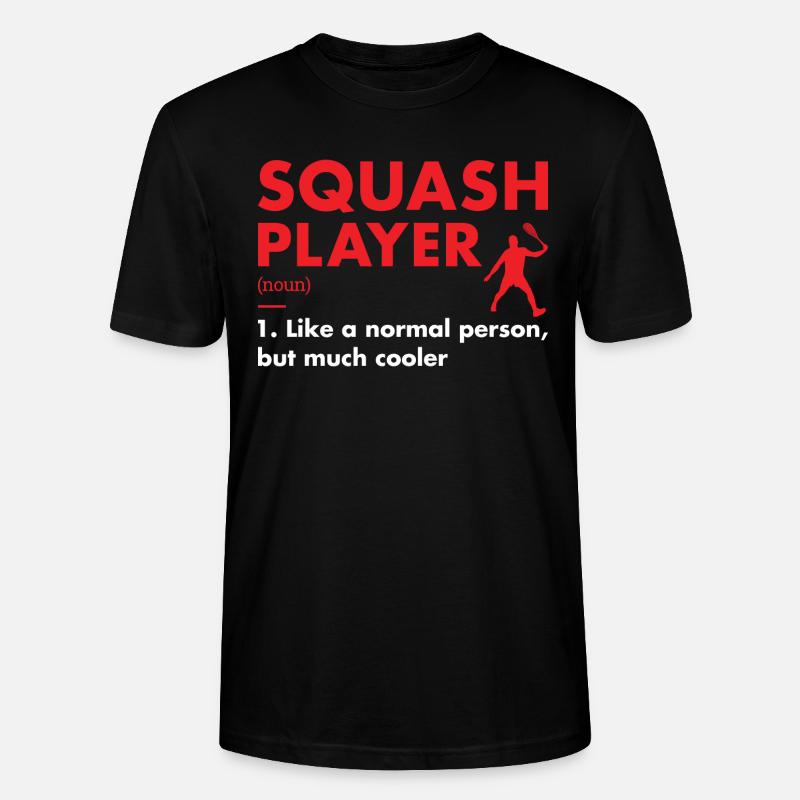 Sport Player Definition Squash - Stanley/Stella Unisex Bio-T-Shirt CRAFTER - Schwarz