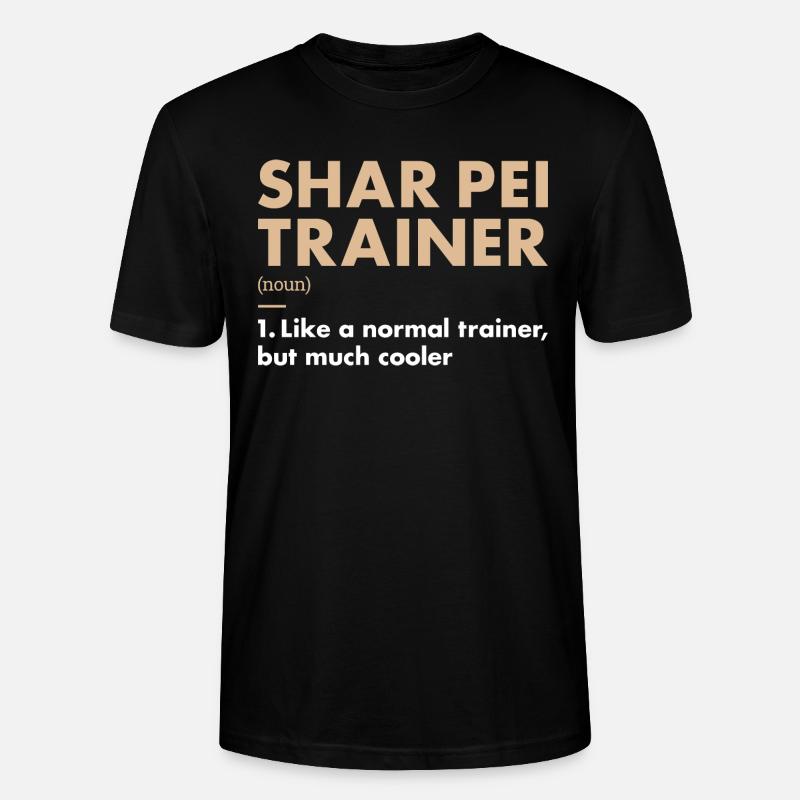Shar Pei Entraîneur Definiton - T-shirt bio CRAFTER Stanley Stella Unisexe - noir