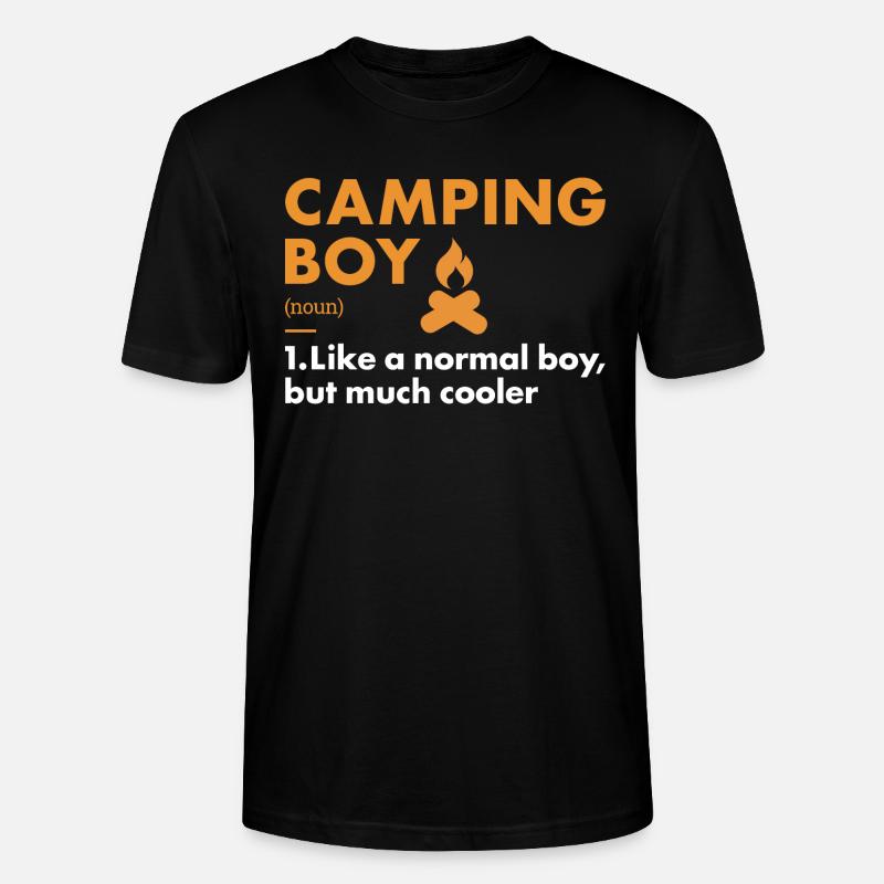 Camper Boy Définition Camping - T-shirt bio CRAFTER Stanley Stella Unisexe - noir