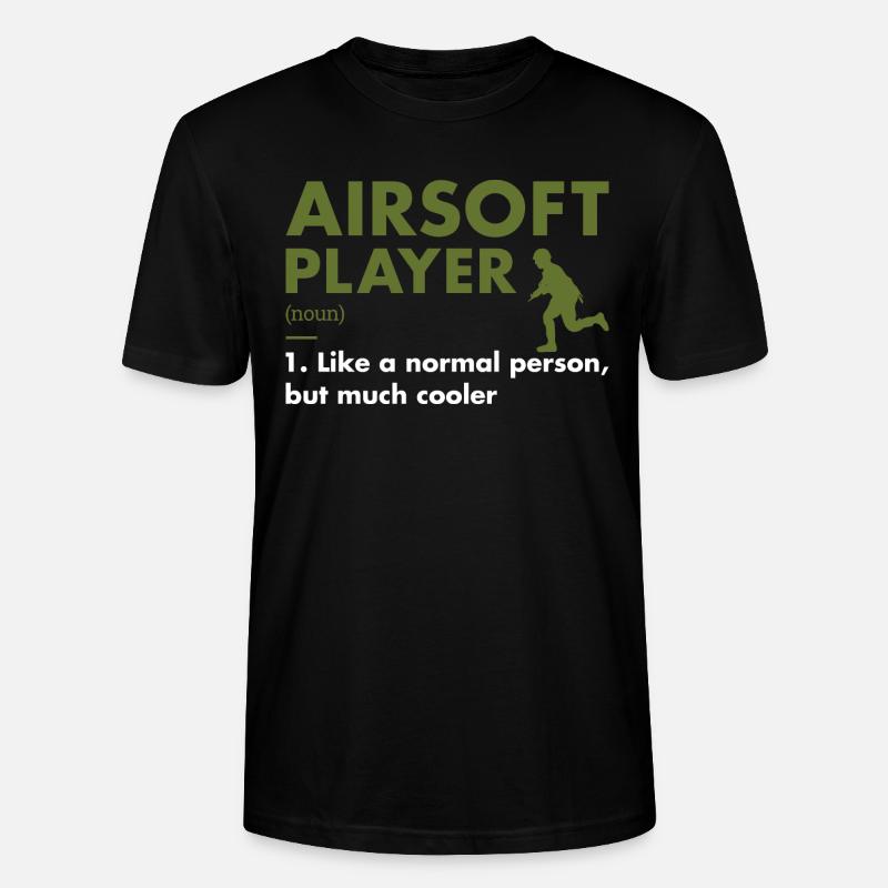 Sport Player Definition Airsoft - Stanley/Stella Unisex Bio-T-Shirt CRAFTER - Schwarz