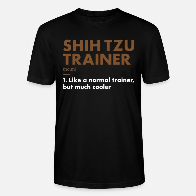 Shih Tzu Trainer Definiton - T-shirt bio CRAFTER Stanley Stella Unisexe - noir