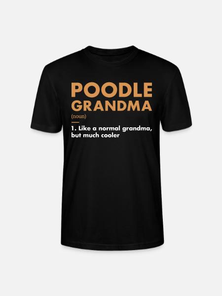 Poodle Grandma Definition - Stanley/Stella CRAFTER Unisex Organic T-Shirt - black