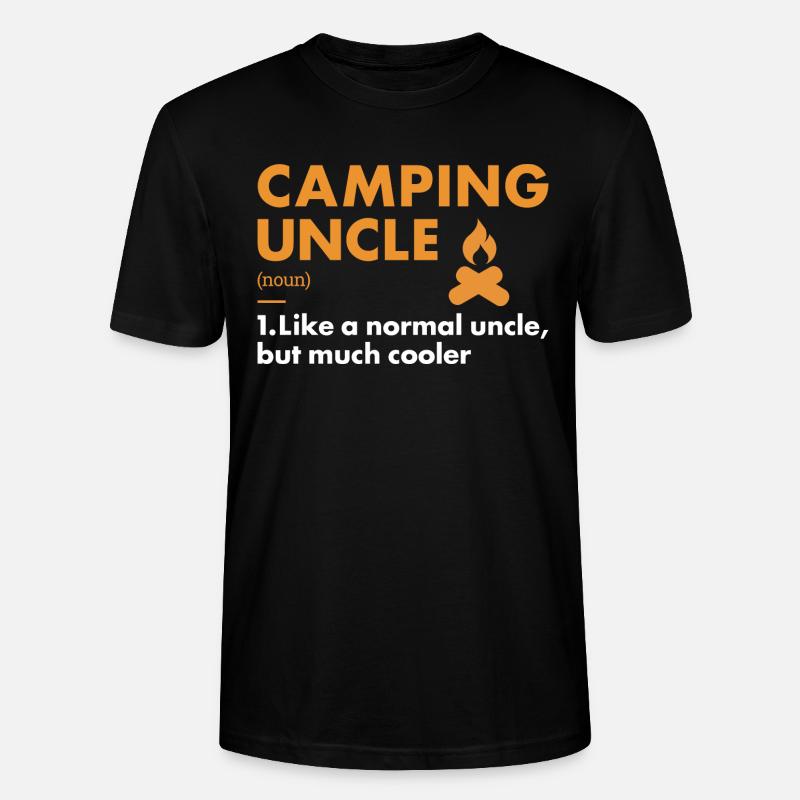 Camper Oncle Définition Camping - T-shirt bio CRAFTER Stanley Stella Unisexe - noir