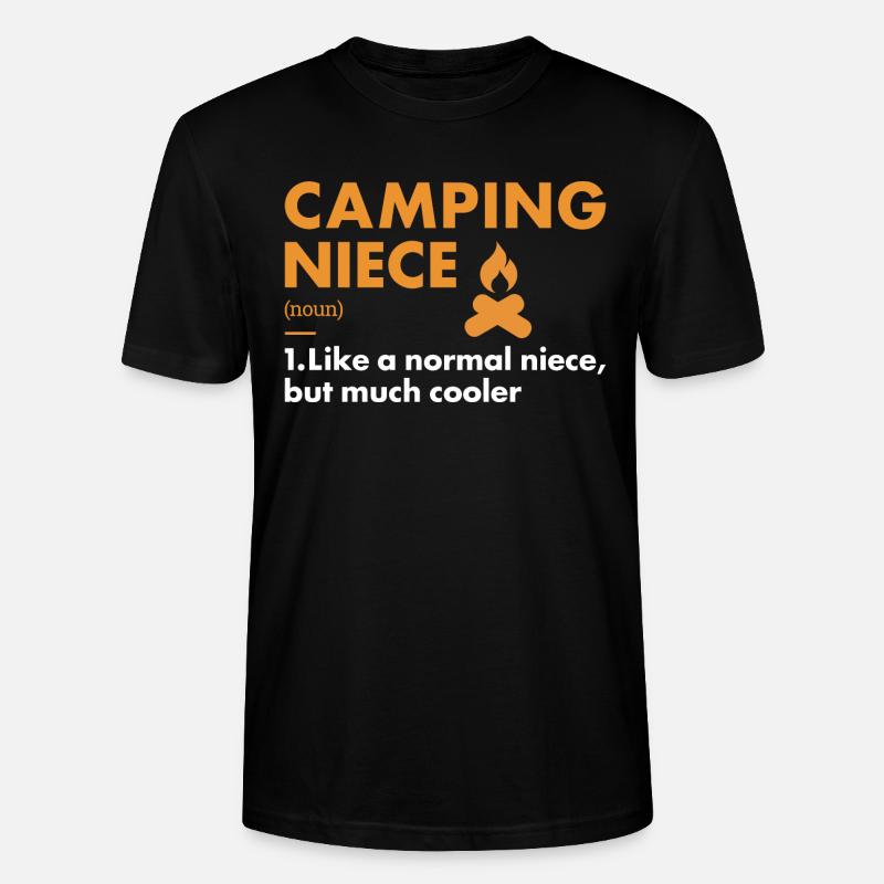 Camper Niece Definition Camping - Stanley/Stella Unisex Bio-T-Shirt CRAFTER - Schwarz