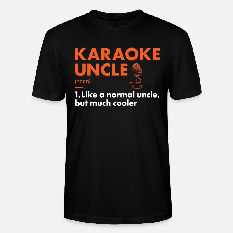 Singer Uncle Definition Karaoke - Stanley/Stella Unisex Bio-T-Shirt CRAFTER - Schwarz