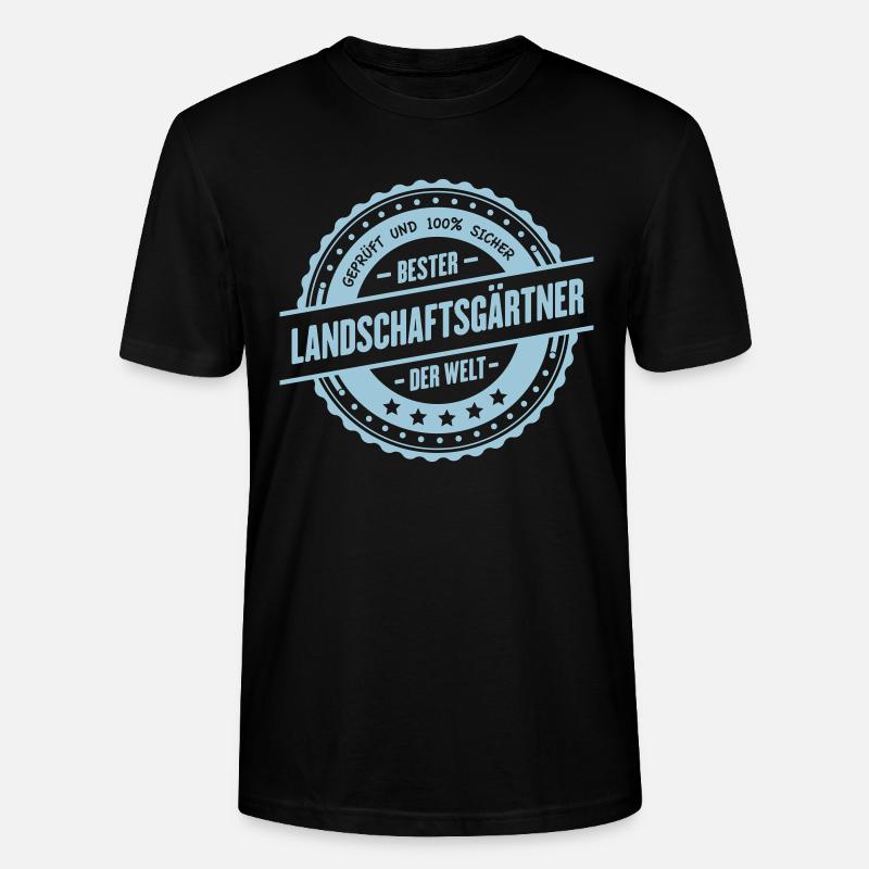 Bester Landschaftsgärtner - Stanley/Stella Unisex Bio-T-Shirt CRAFTER - Schwarz