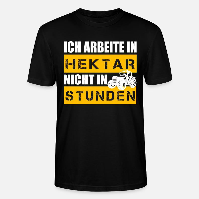 Idée cadeau fermier fermier - T-shirt bio CRAFTER Stanley Stella Unisexe - noir