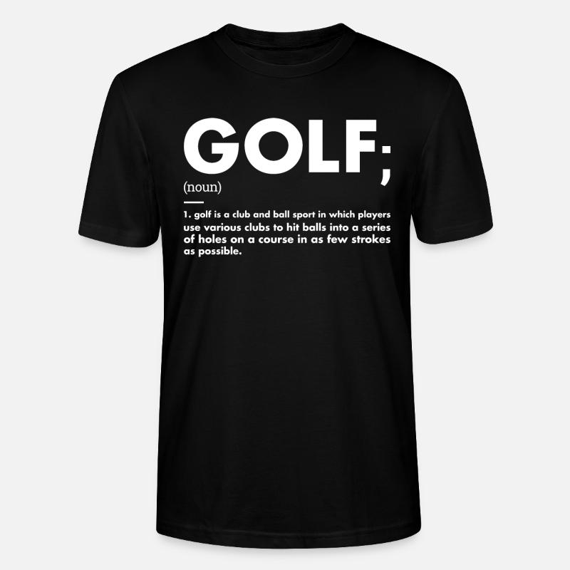 Sport Définition Golf - T-shirt bio CRAFTER Stanley Stella Unisexe - noir