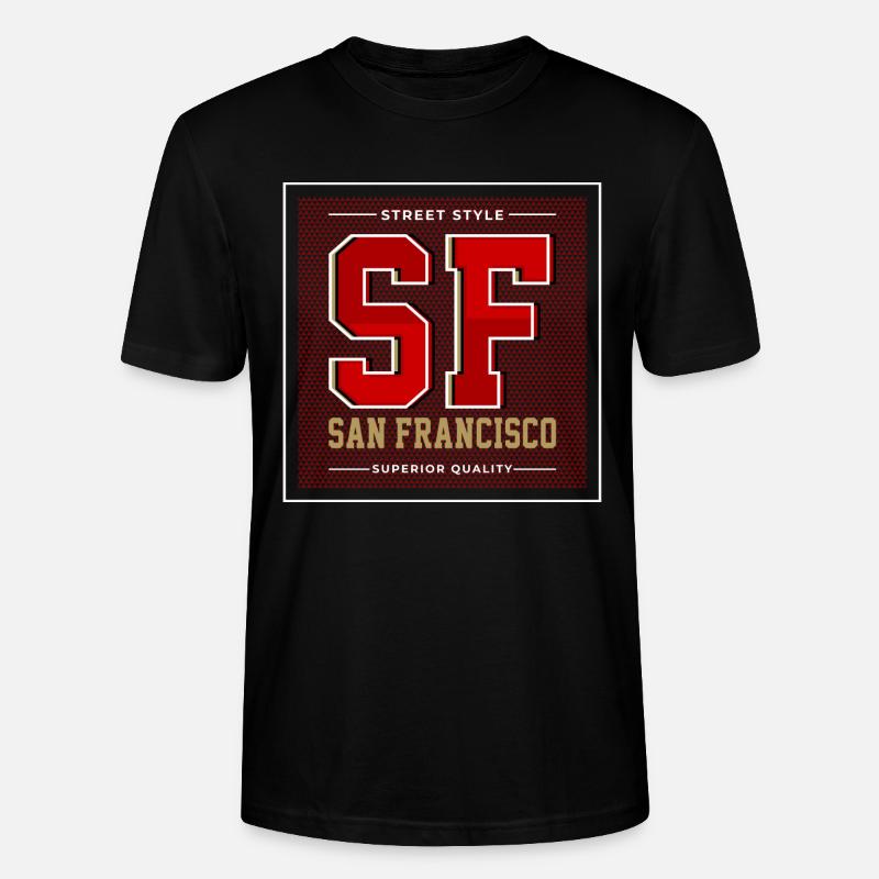 San Francisco - Stanley/Stella Unisex Bio-T-Shirt CRAFTER - Schwarz