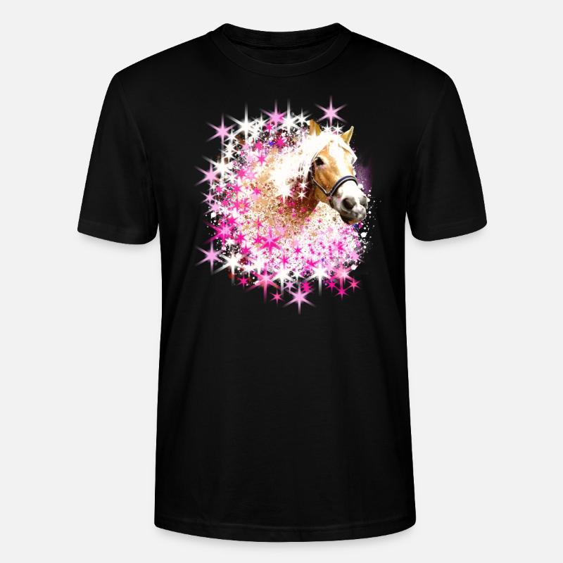 Cheval,Haflinger, Graffiti, Peinture,Chevaux,Étoiles - T-shirt bio CRAFTER Stanley Stella Unisexe - noir