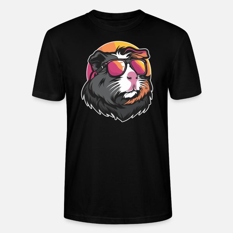 Cochon d’Inde frais - T-shirt bio CRAFTER Stanley Stella Unisexe - noir