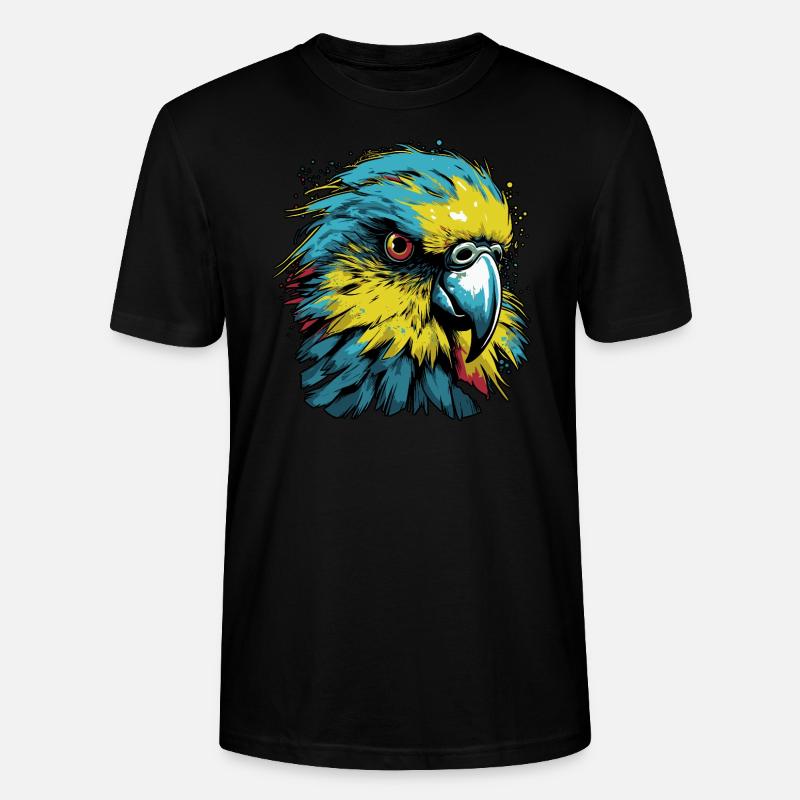 Perruche ondulée - T-shirt bio CRAFTER Stanley Stella Unisexe - noir