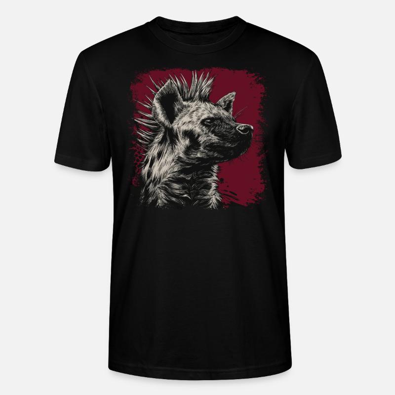 Punkrock Hyäne - Stanley/Stella Unisex Bio-T-Shirt CRAFTER - Schwarz
