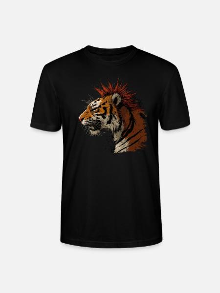 Tigerpunk - Stanley/Stella CRAFTER Unisex Organic T-Shirt - black
