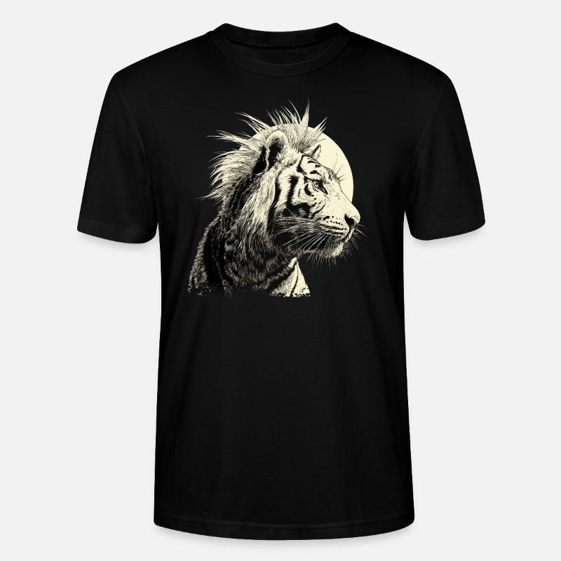 Tigerpunk - Stanley/Stella Unisex Bio-T-Shirt CRAFTER - Schwarz