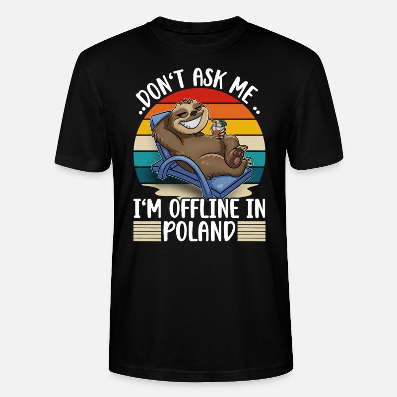 Polen Urlaub - Stanley/Stella Unisex Bio-T-Shirt CRAFTER - Schwarz