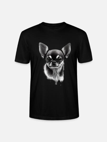 Miniature Dog Chihuahua - Stanley/Stella CRAFTER Unisex Organic T-Shirt - black