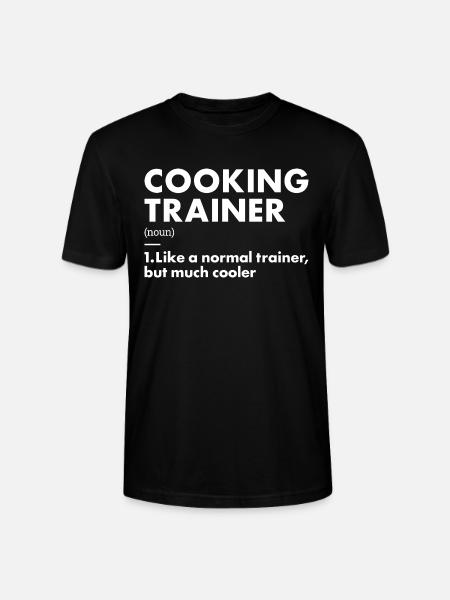 Cook Trainer Definition Cooking - Stanley/Stella CRAFTER Unisex Organic T-Shirt - black