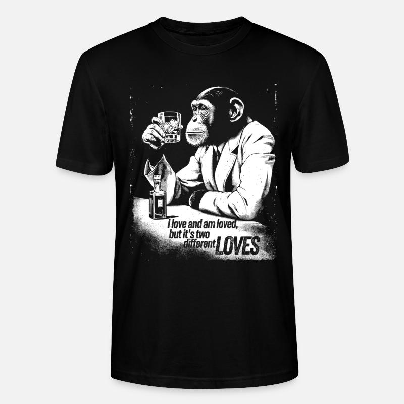 Conception sophistiquée de Monkey Cheers - T-shirt bio CRAFTER Stanley Stella Unisexe - noir