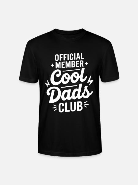 Cool Dads Club Official - Stanley/Stella CRAFTER Unisex Organic T-Shirt - black