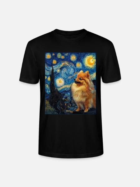 Zwergspitz Spitz Pomeranian - T-shirt bio CRAFTER Stanley Stella Unisexe - noir