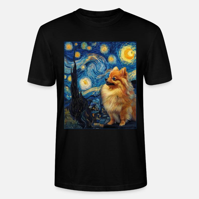 Zwergspitz Spitz Pomeranian - Stanley/Stella Unisex Bio-T-Shirt CRAFTER - Schwarz