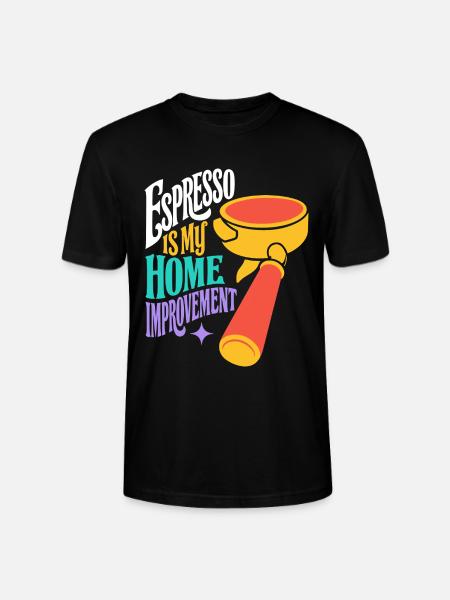 Espresso Is My Home Improvement - Stanley/Stella Unisex Bio-T-Shirt CRAFTER - Schwarz