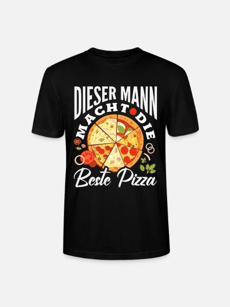 Dieser Mann Macht Die Beste Pizza - Stanley/Stella Unisex Bio-T-Shirt CRAFTER - Schwarz