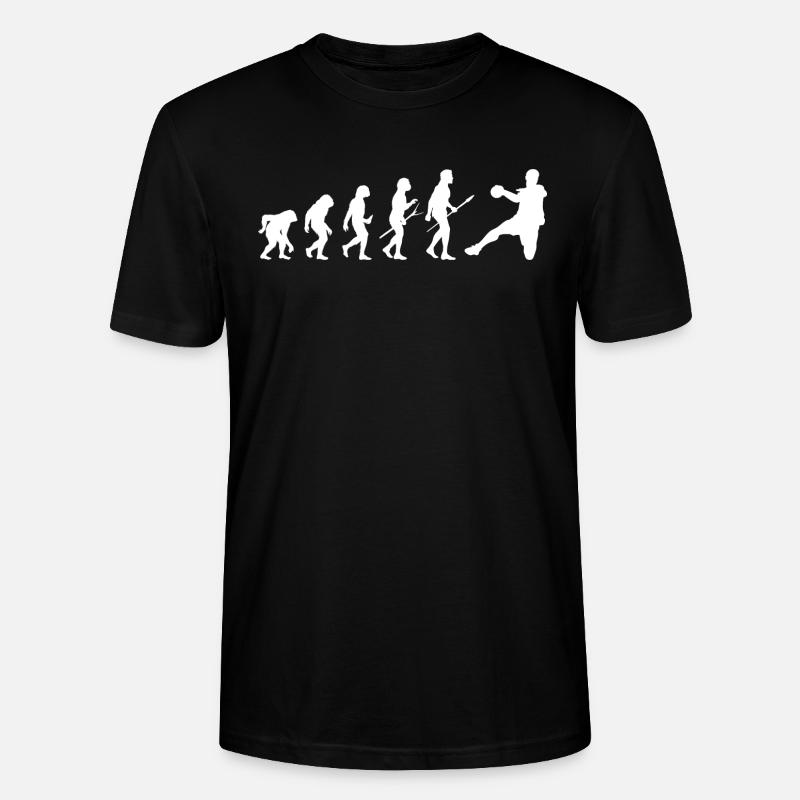 handball evolution - Stanley/Stella Unisex Bio-T-Shirt CRAFTER - Schwarz