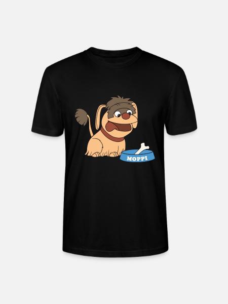 Moppi mit Hundenapf - Stanley/Stella Unisex Bio-T-Shirt CRAFTER - Schwarz