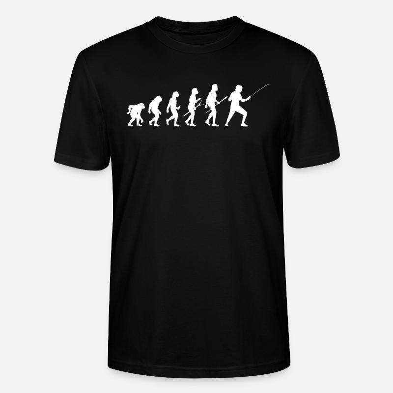 fencing evolution - Stanley/Stella Unisex Bio-T-Shirt CRAFTER - Schwarz