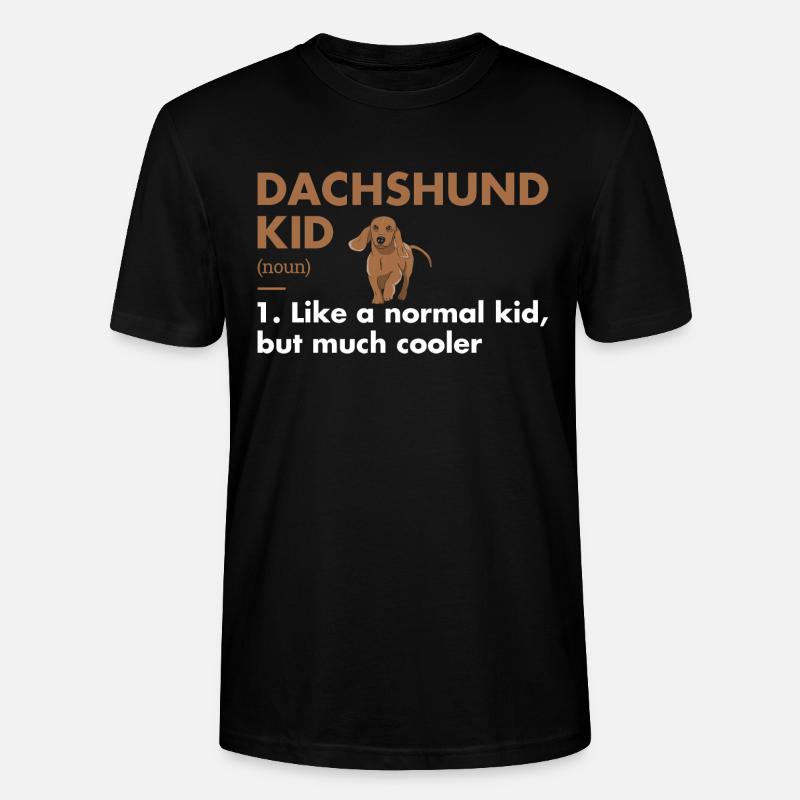 Dachshund Kid Definition - Stanley/Stella Unisex Bio-T-Shirt CRAFTER - Schwarz